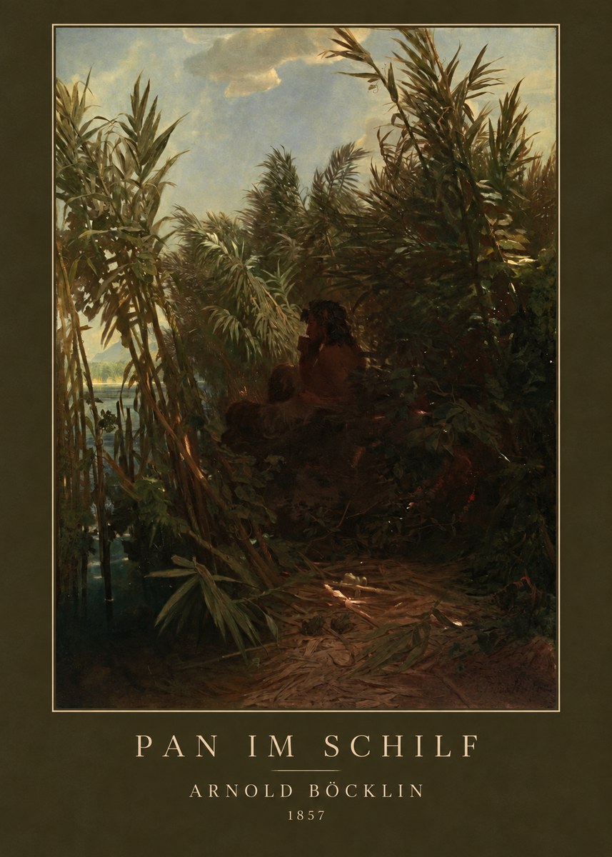 Arnold Böcklin Pan Im Schilf No3 - Poster