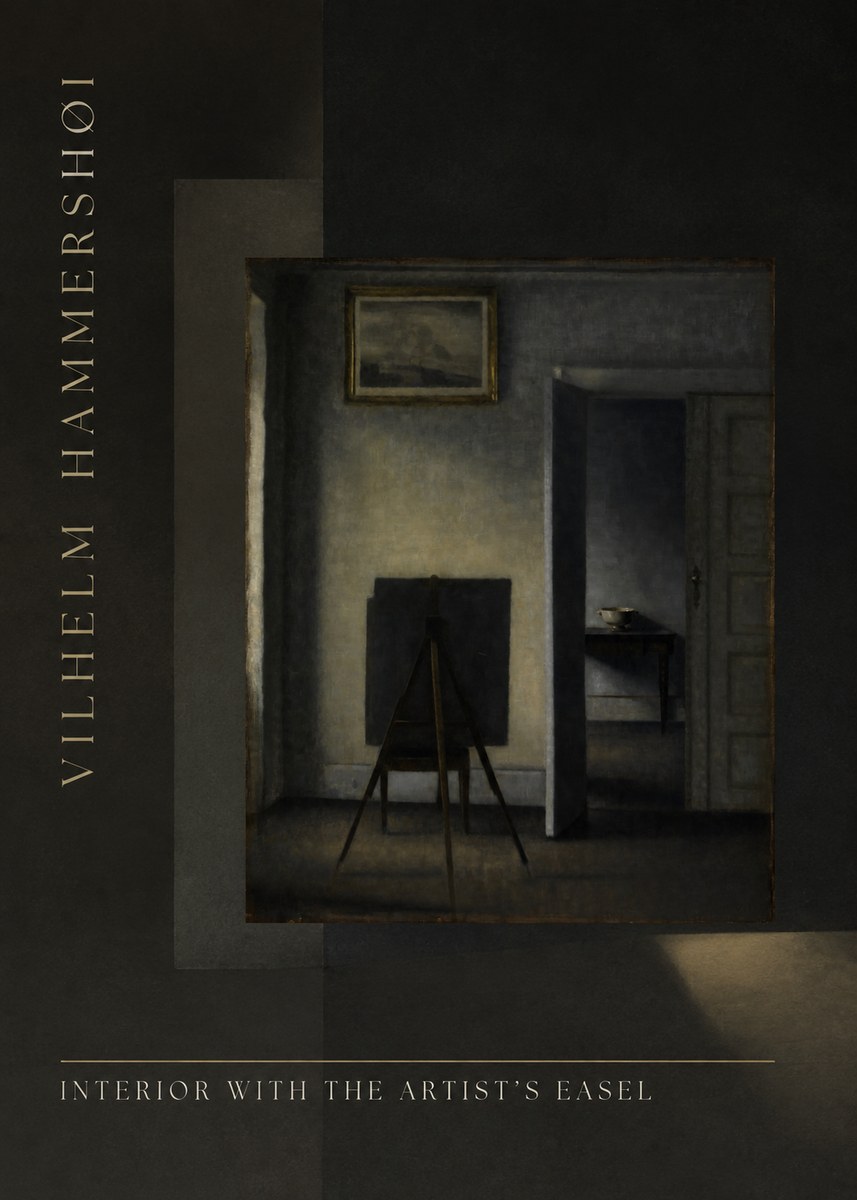 Vilhelm Hammershøi Interior with the Artist's Easel I No5 - Poster