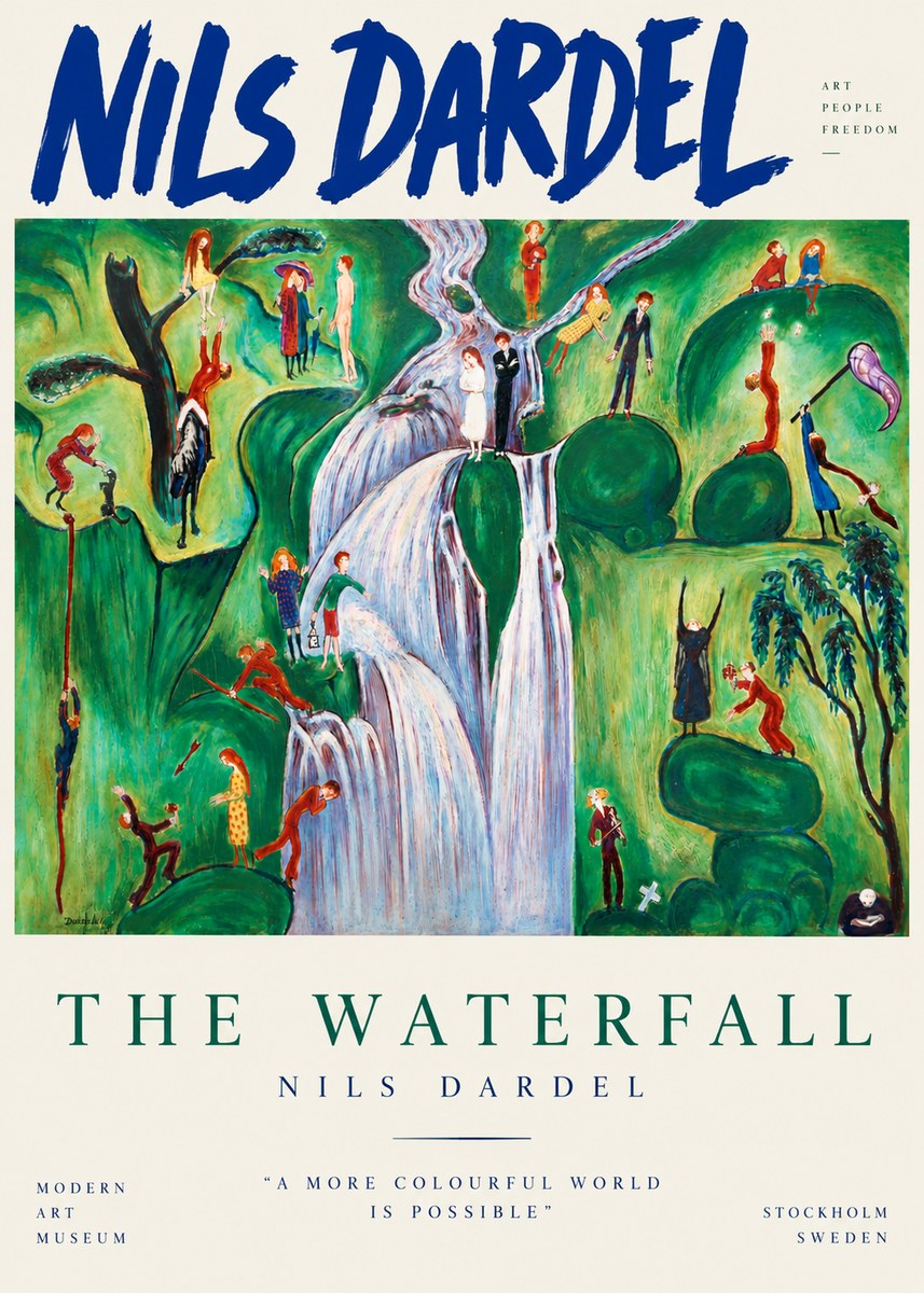 Nils Dardel The Waterfall No3 - Poster