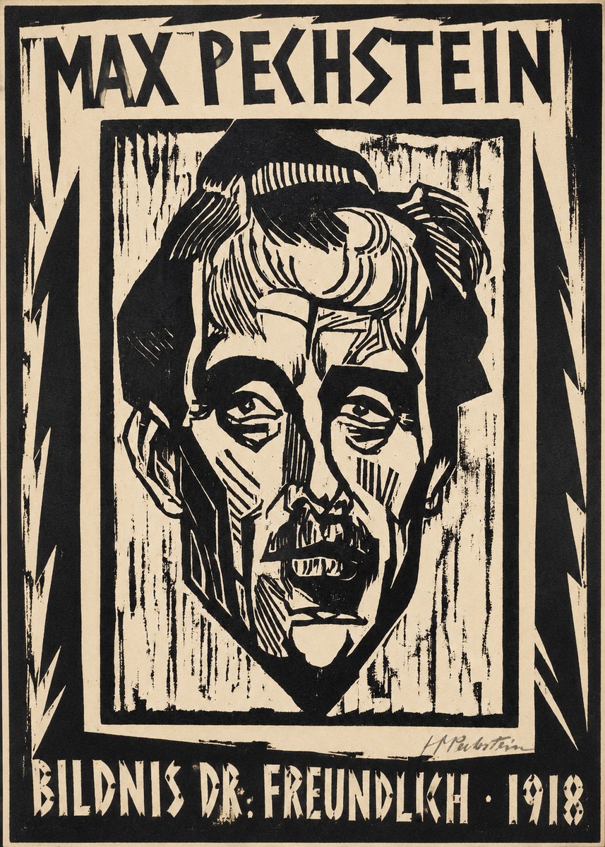 Max Pechstein Bildnis Dr. Freundlich • 1918 No1 - Poster