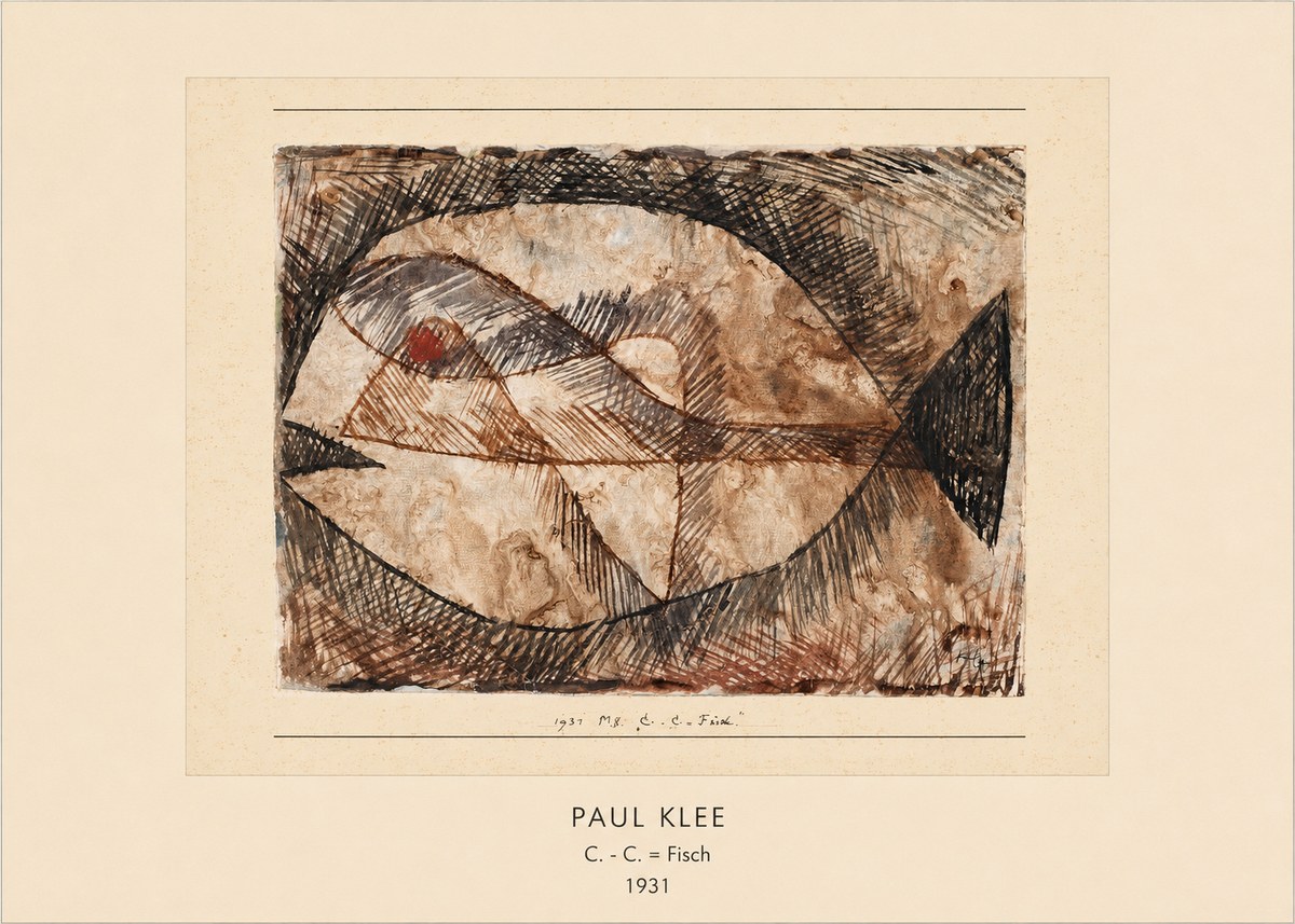 Paul Klee C. - C. = Fisch No3 - Poster