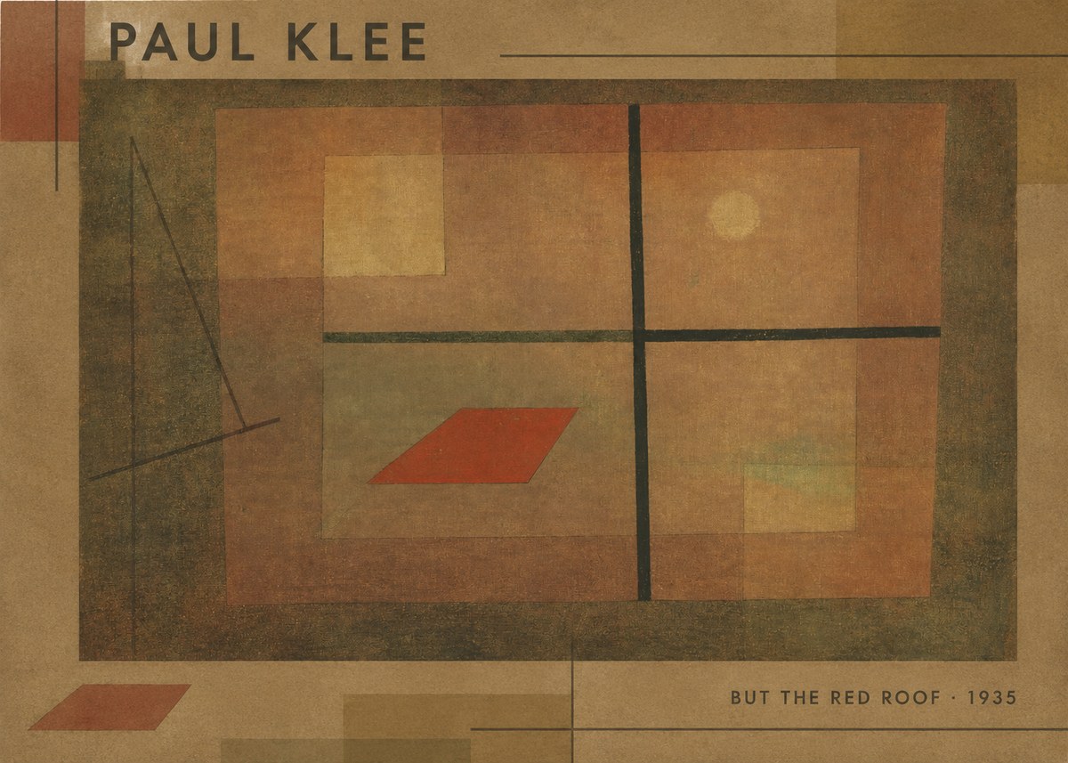 Paul Klee But the Red Roof No6 - Poster