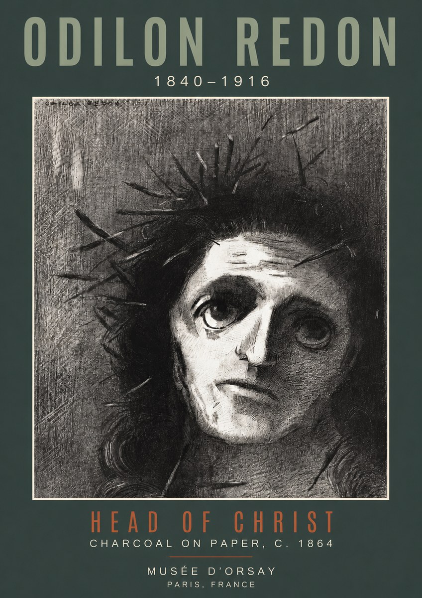 Odilon Redon Head of Christ I No2 - Poster