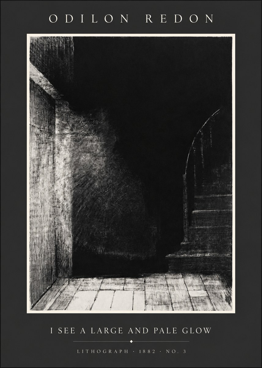 Odilon Redon I See a Large and Pale Glow No2 - Poster