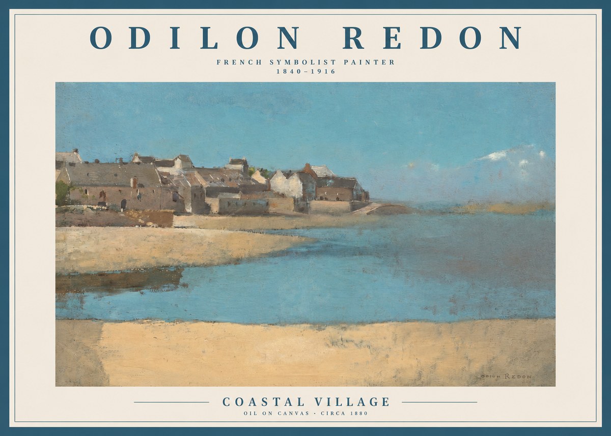 Odilon Redon Coastal Village No2 - Poster