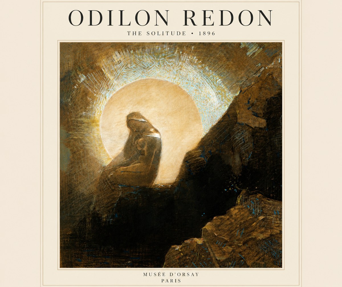 Odilon Redon The Solitude No2 - Poster