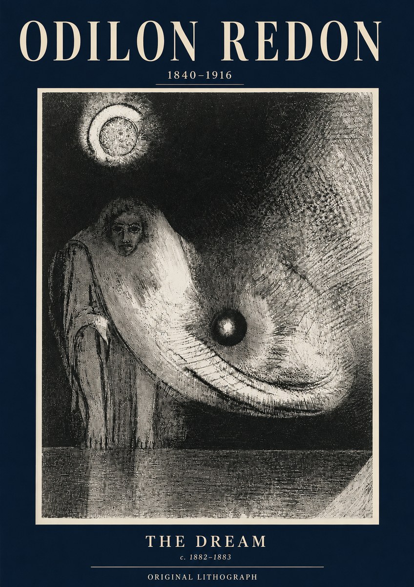 Odilon Redon The Dream No3 - Poster