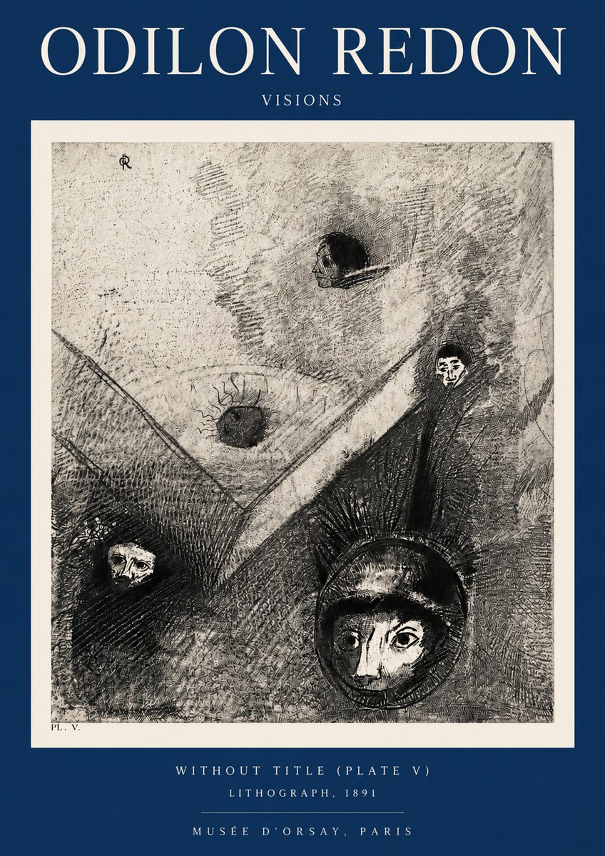 Odilon Redon Without Title (Plate V) No3 - Poster