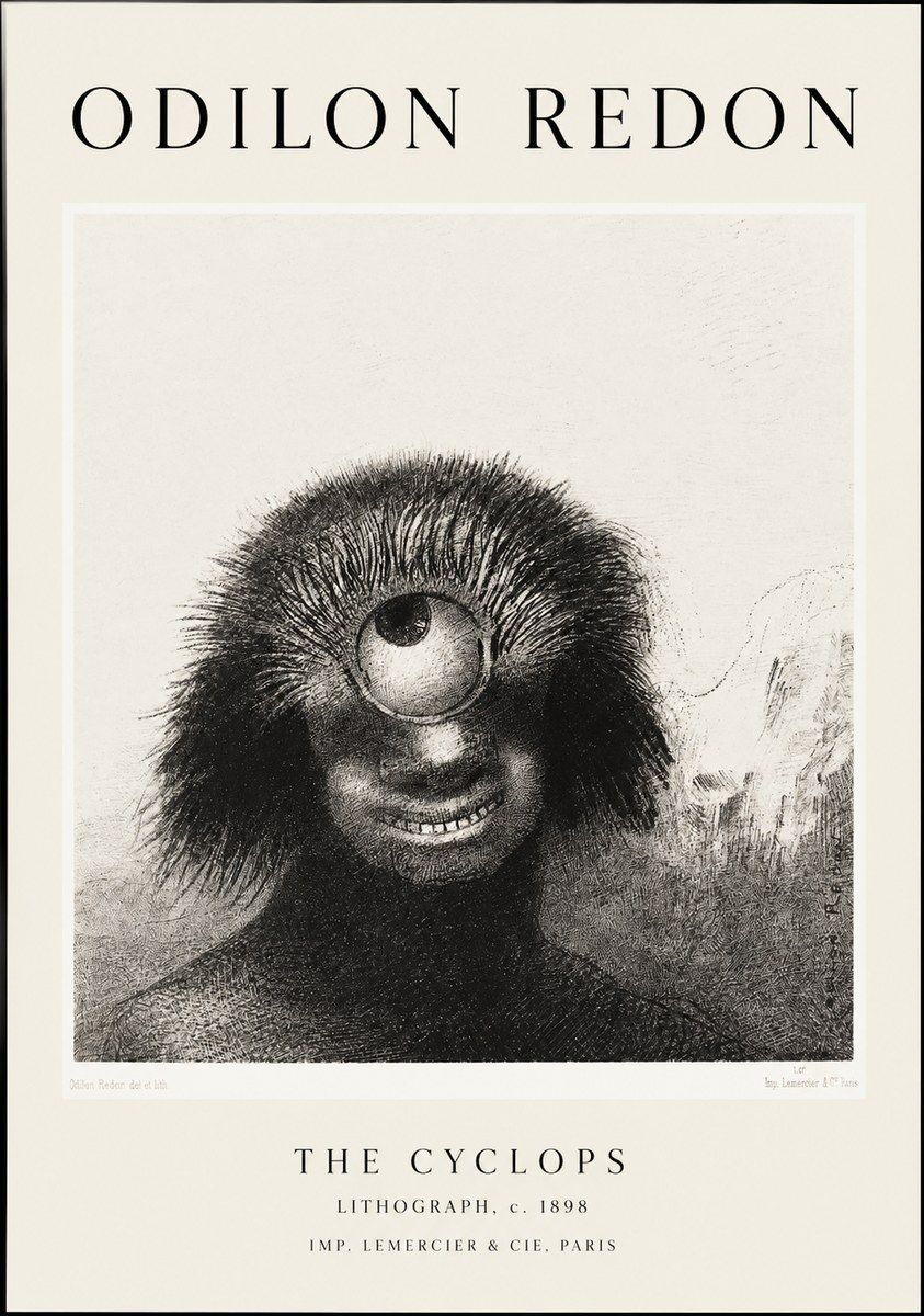 Odilon Redon The Cyclops II No1 - Poster