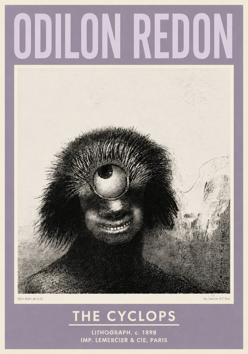 Odilon Redon The Cyclops II No4 - Poster