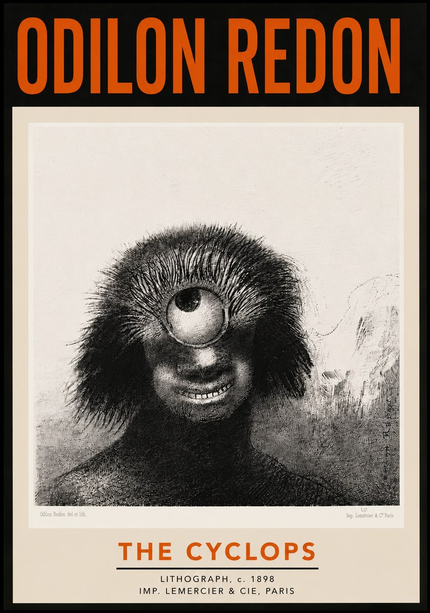 Odilon Redon The Cyclops II No5 - Poster
