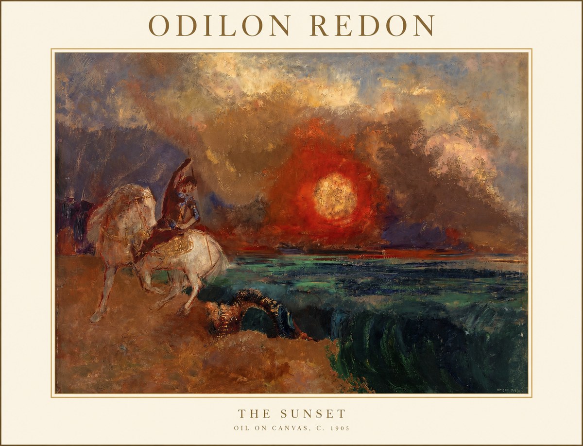 Odilon Redon The Sunset No1 - Poster