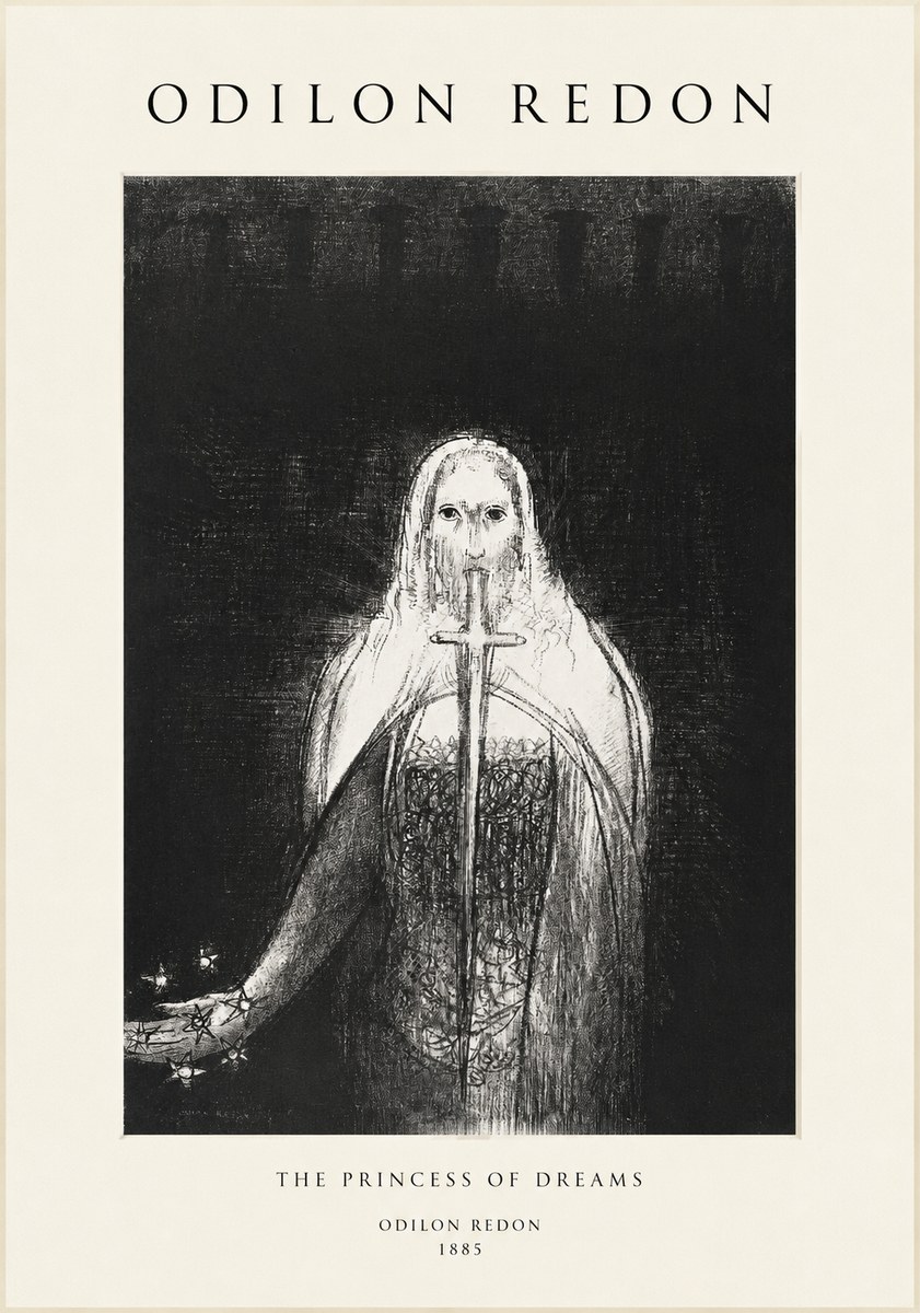 Odilon Redon The Princess of Dreams No1 - Poster