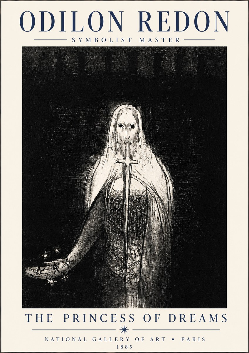 Odilon Redon The Princess of Dreams No6 - Poster