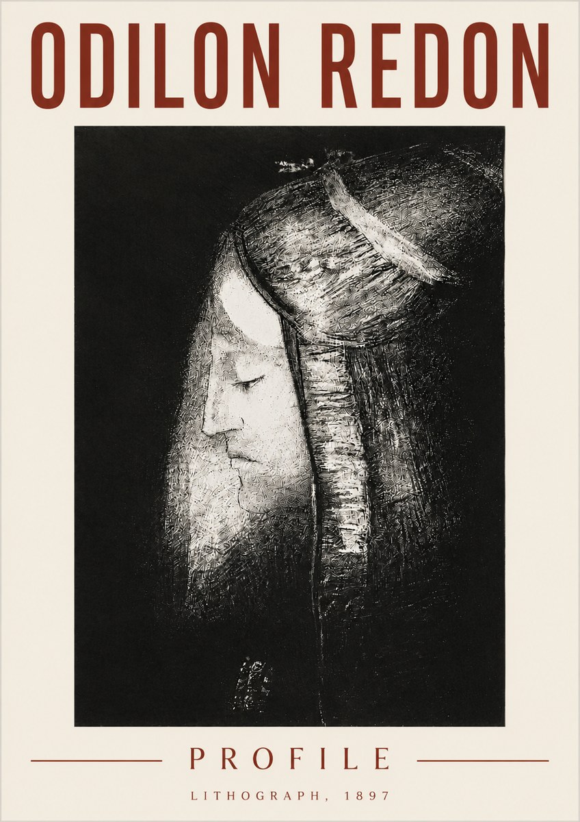 Odilon Redon Profile No3 - Poster