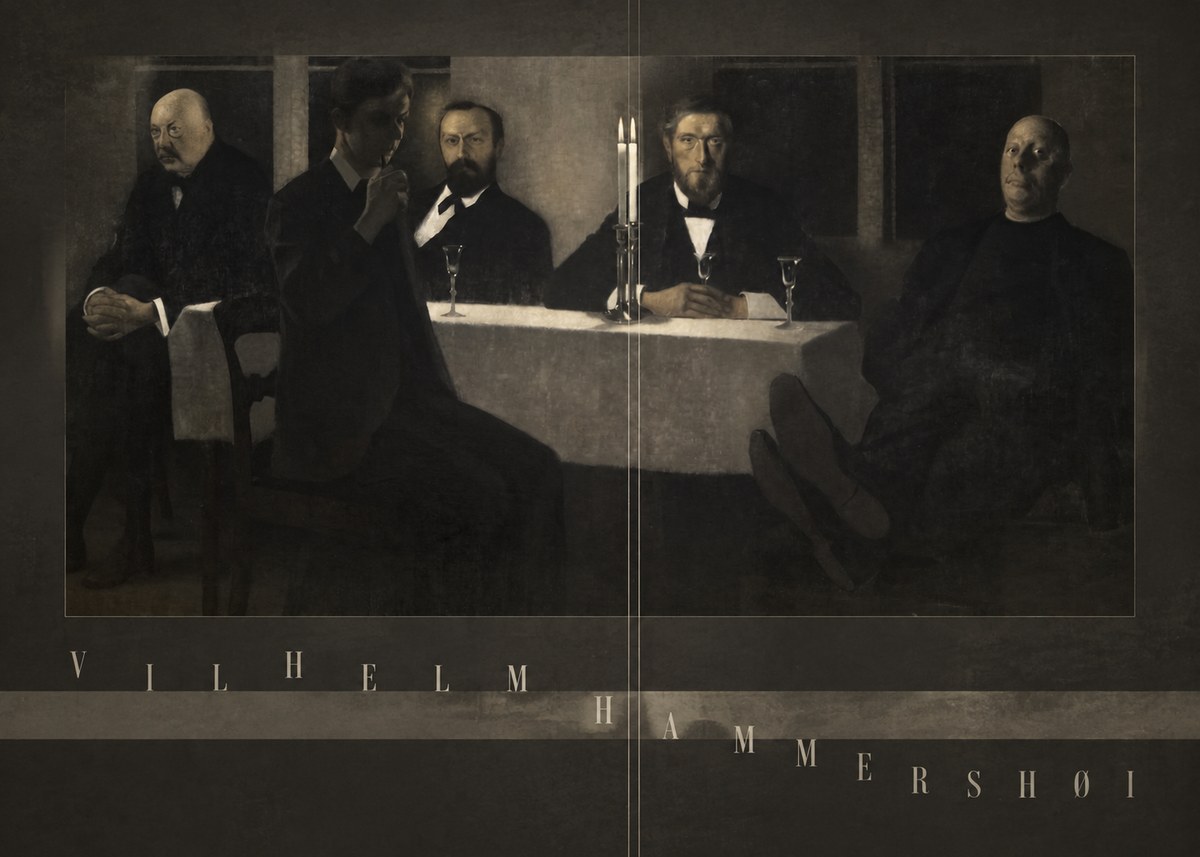 Vilhelm Hammershøi Five Portraits II No6 - Poster