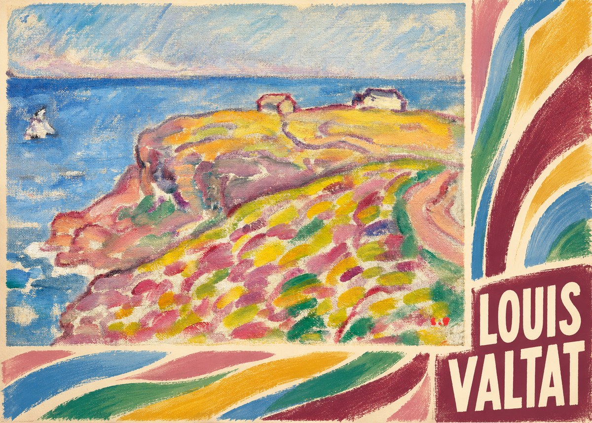 Louis Valtat Coastal Landscape with Bather No6 - Poster