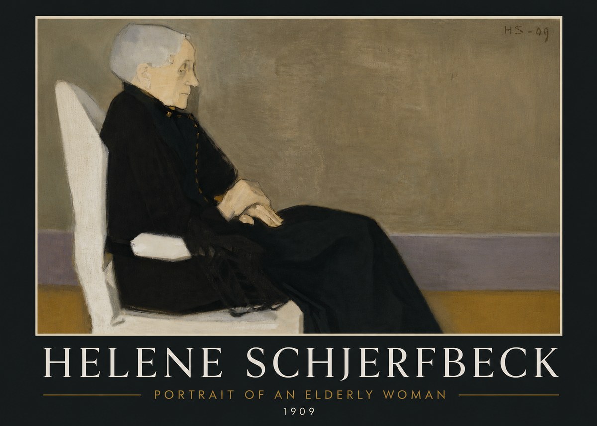 Helene Schjerfbeck Portrait of an Elderly Woman No6 - Poster