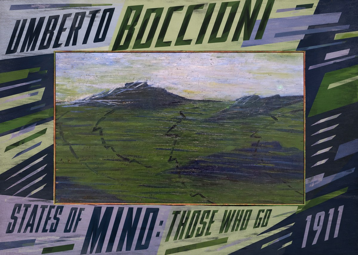 Umberto Boccioni States of Mind: Those Who Go No5 - Poster