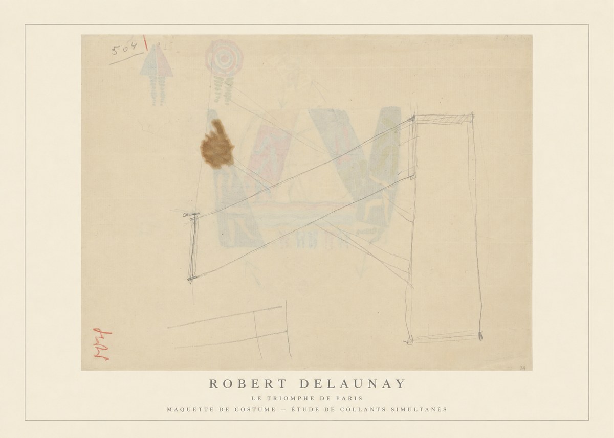 Robert Delaunay Le Triomphe De Paris III No4 - Poster