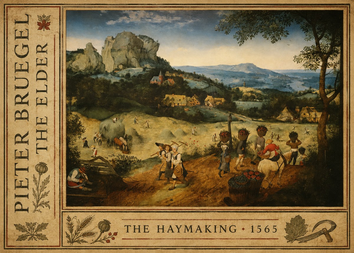 Pieter Bruegel The Haymaking No2 - Poster