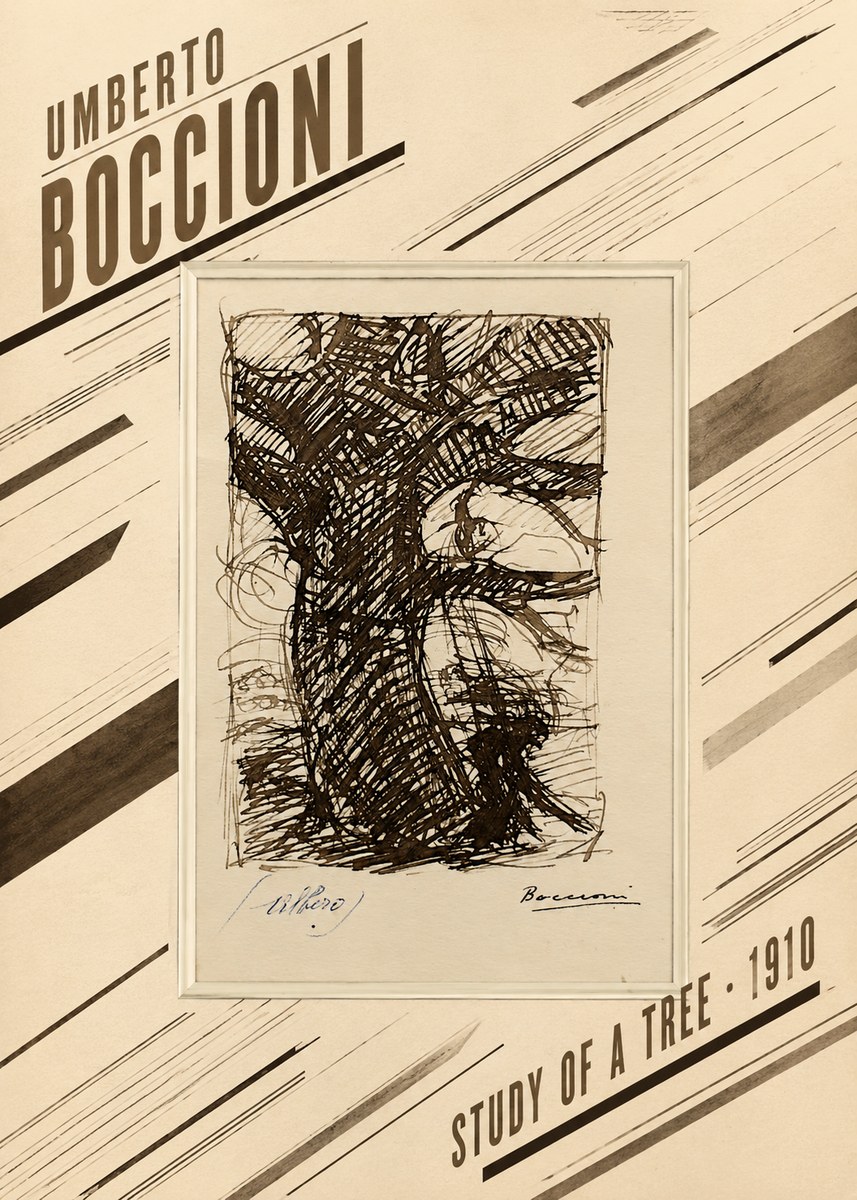 Umberto Boccioni Study of a Tree No2 - Poster