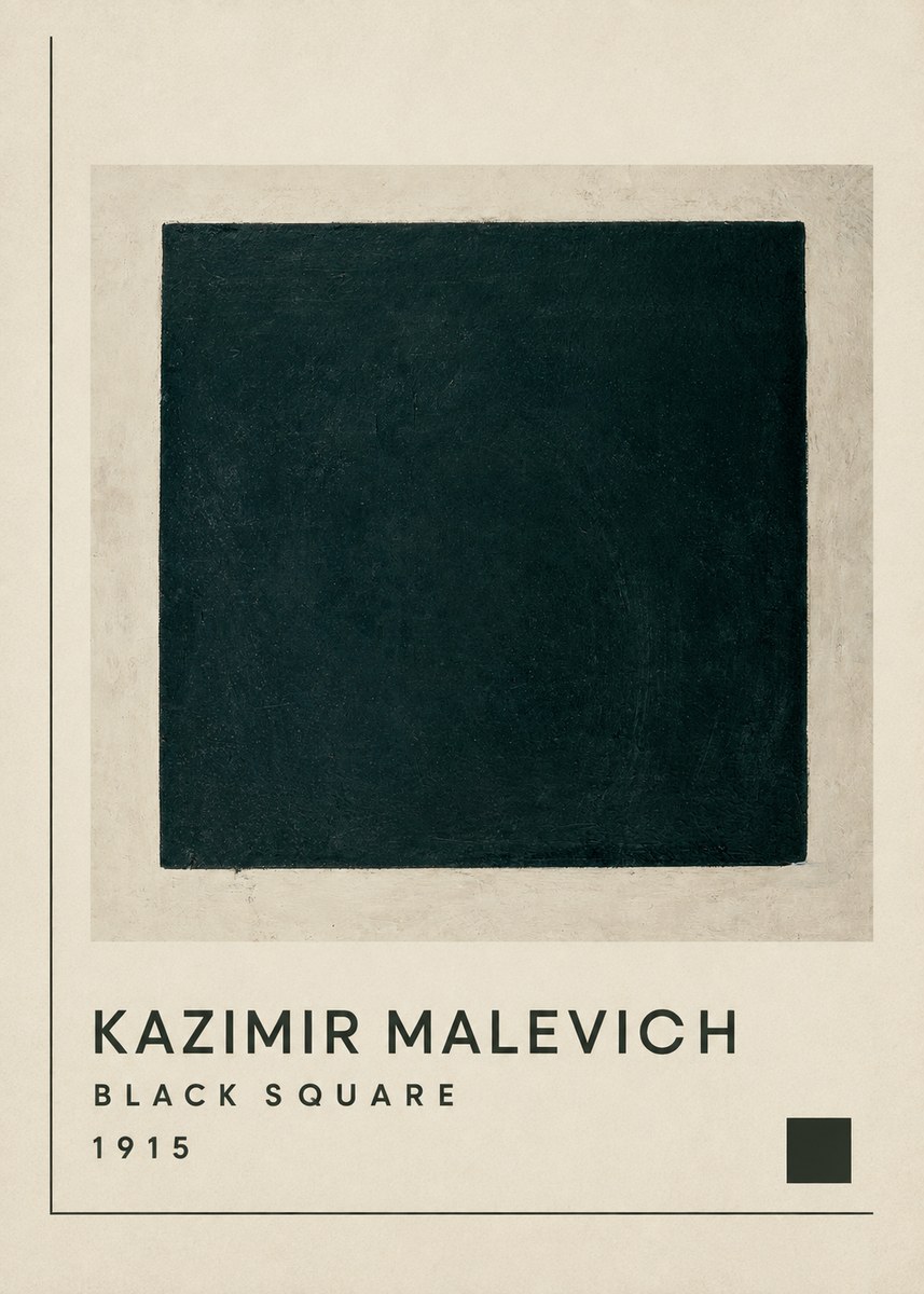 Kazimir Malevich Black Square No1 - Poster