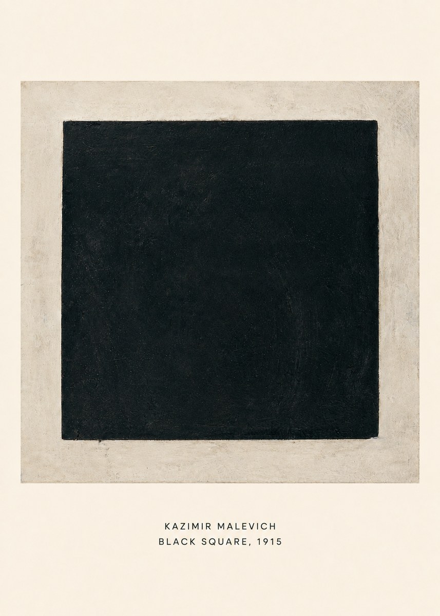 Kazimir Malevich Black Square No6 - Poster