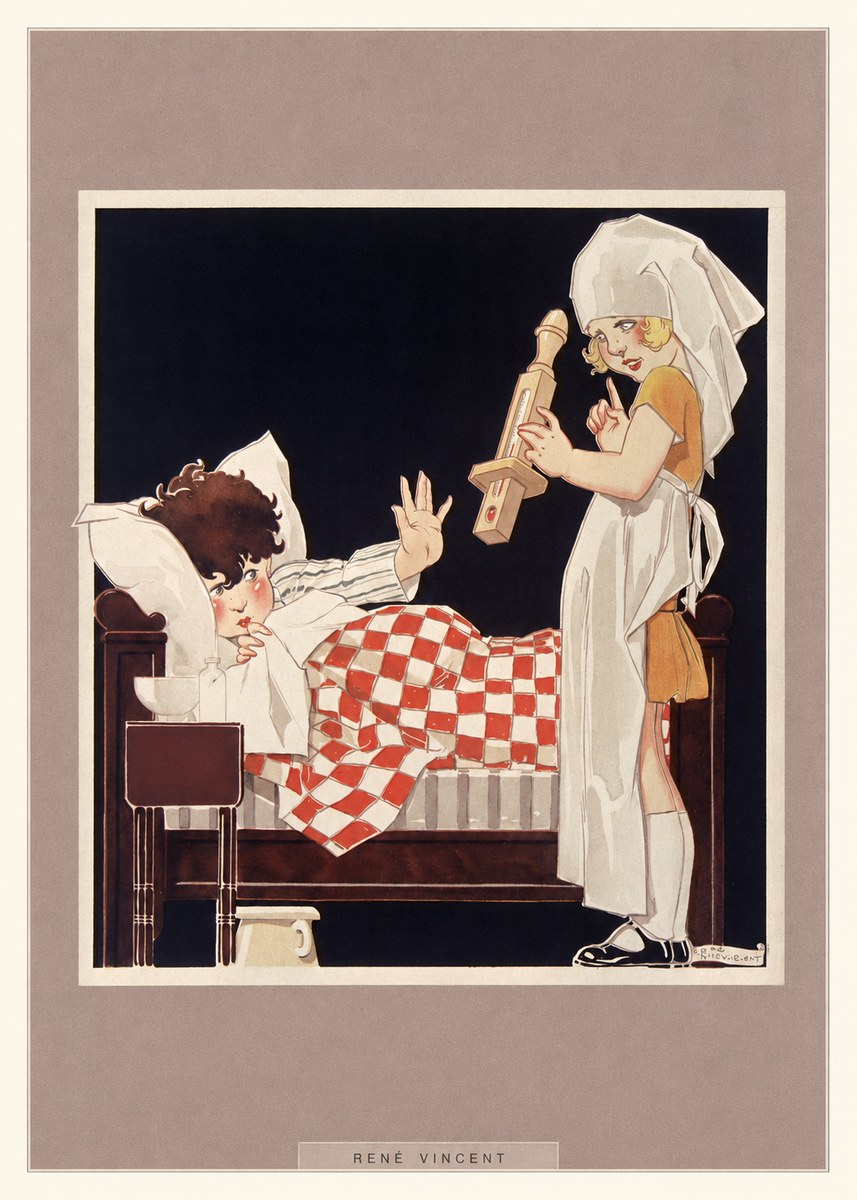 René Vincent The Little Patient No6 - Poster