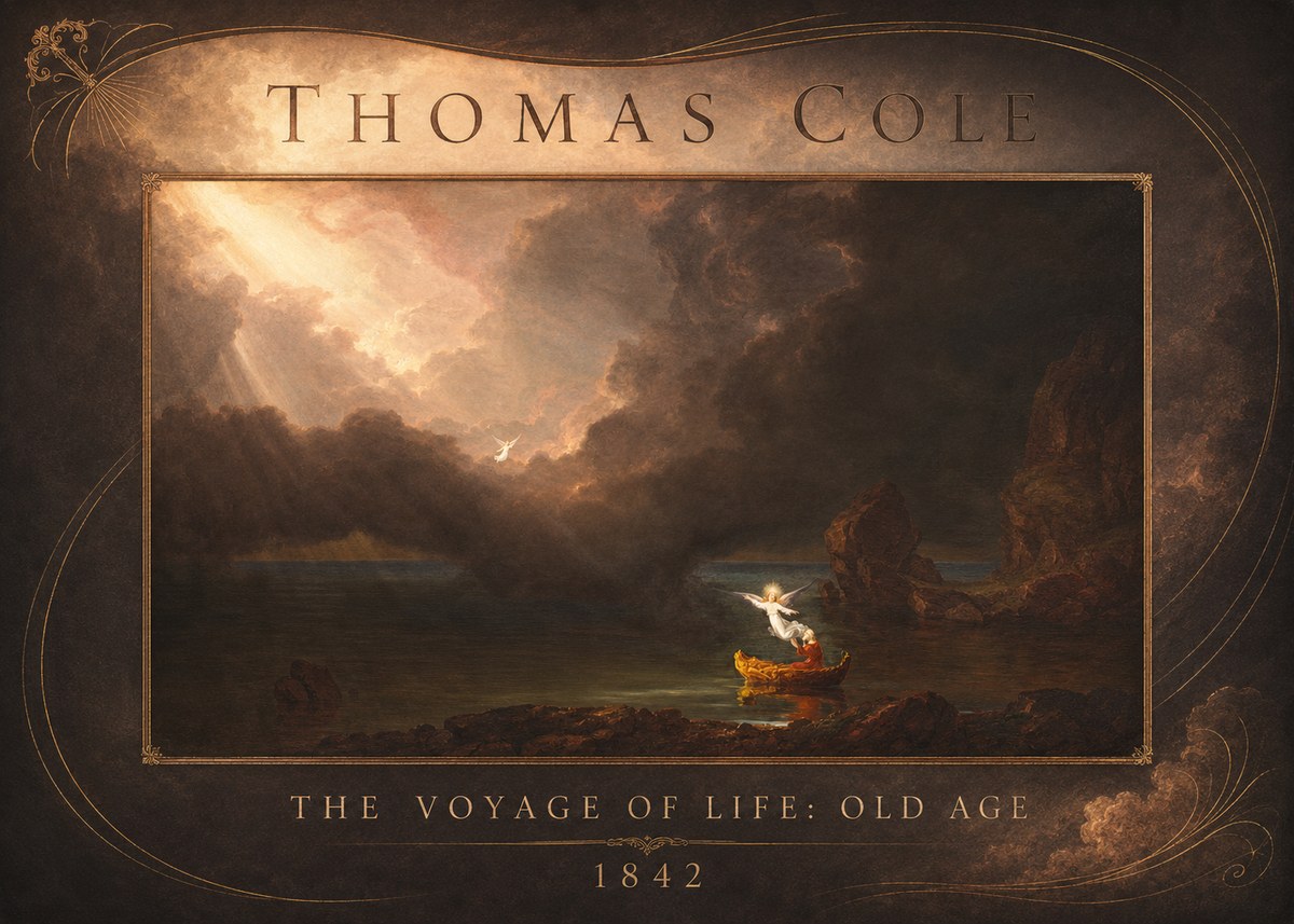 Thomas Cole The Voyage of Life: Old Age II No2 - Poster