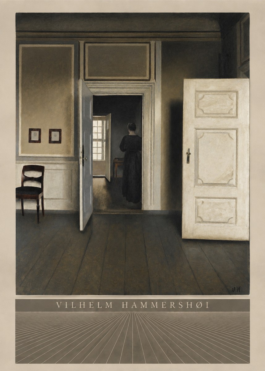 Vilhelm Hammershøi Interior, Strandgade 30 I No5 - Poster