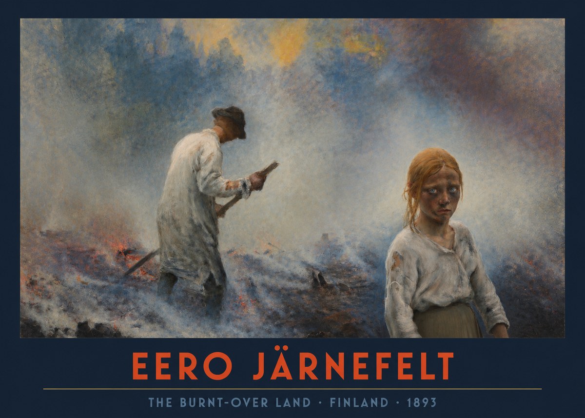 Eero Järnefelt The Burnt-over Land No2 - Poster