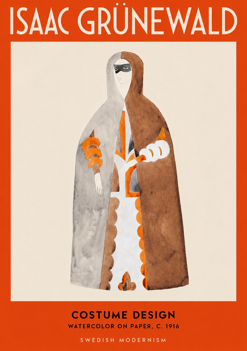 Isaac Grünewald Costume Design VI No2 - Poster