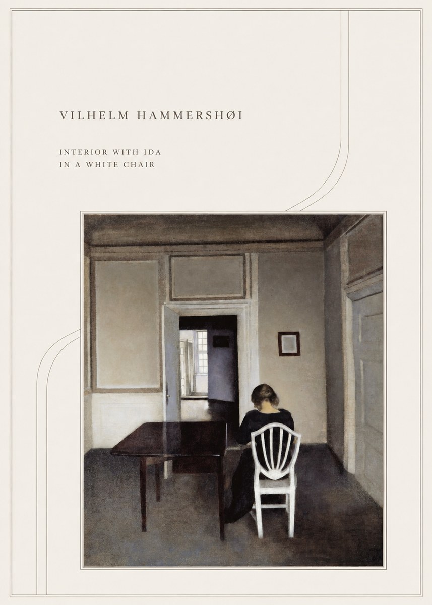 Vilhelm Hammershøi Interior with Ida in a White Chair No4 - Poster