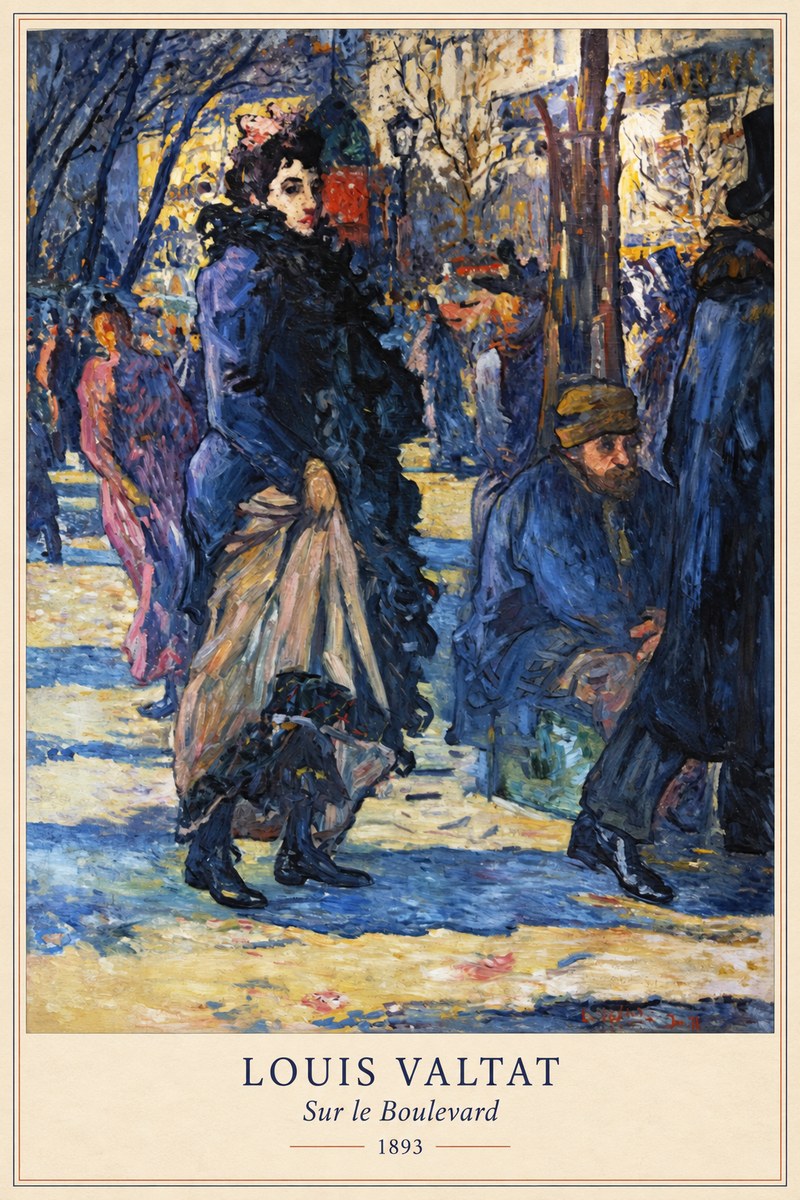 Louis Valtat Sur Le Boulevard No6 - Poster