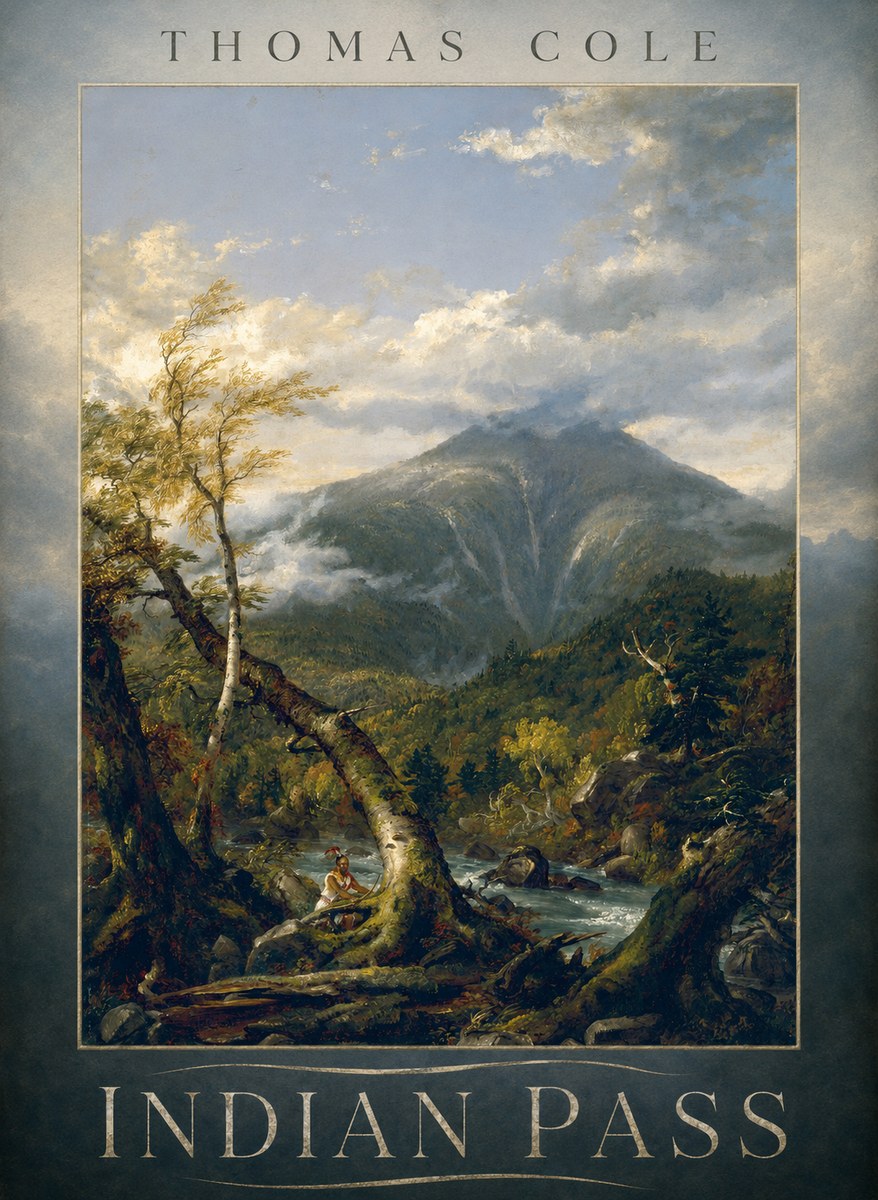 Thomas Cole Indian Pass I No6 - Poster