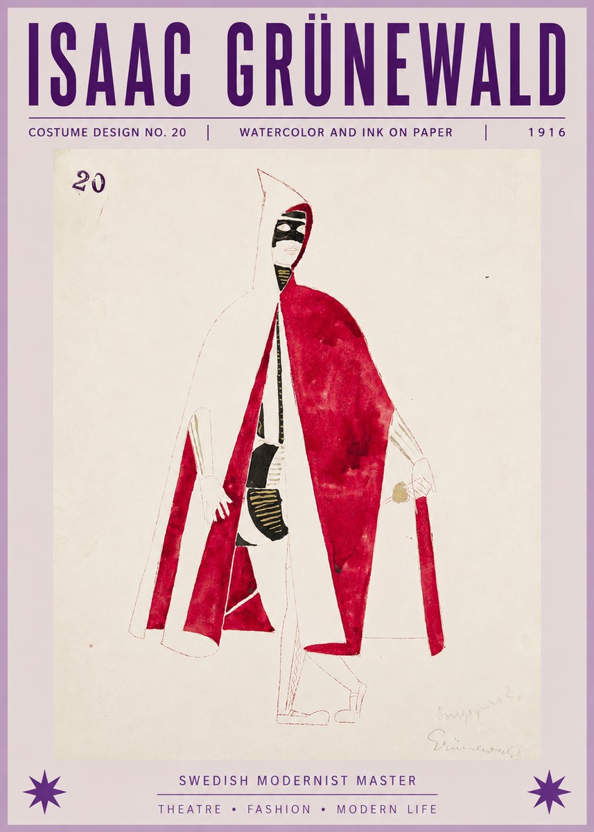 Isaac Grünewald Costume Design No. 20 No6 - Poster