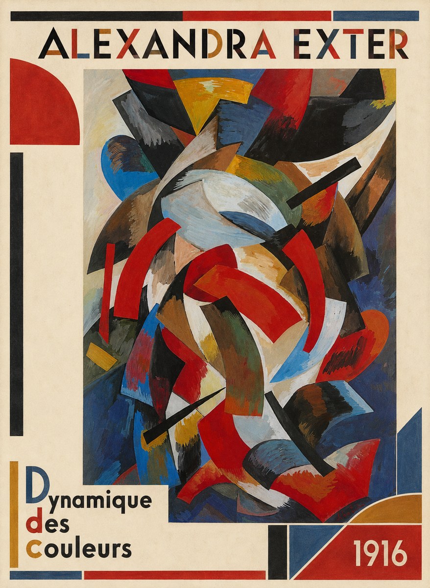 Alexandra Exter Dynamique Des Couleurs 1916 No3 - Poster