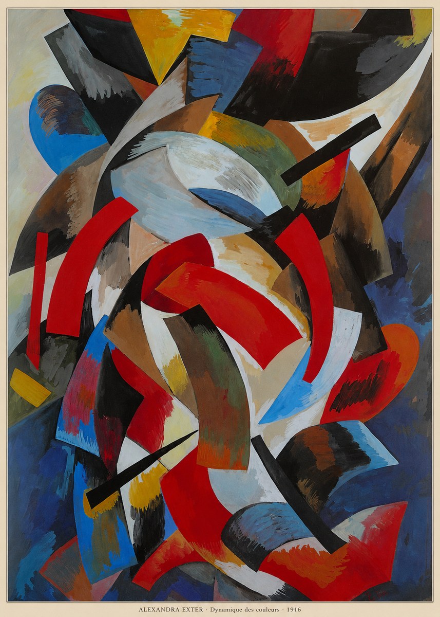 Alexandra Exter Dynamique Des Couleurs 1916 No6 - Poster