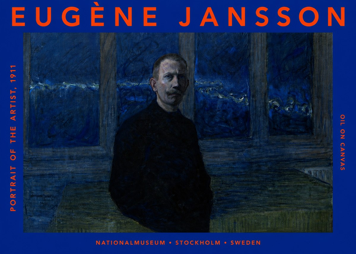 Eugène Jansson Portrait of the Artist, 1911 No2 - Poster