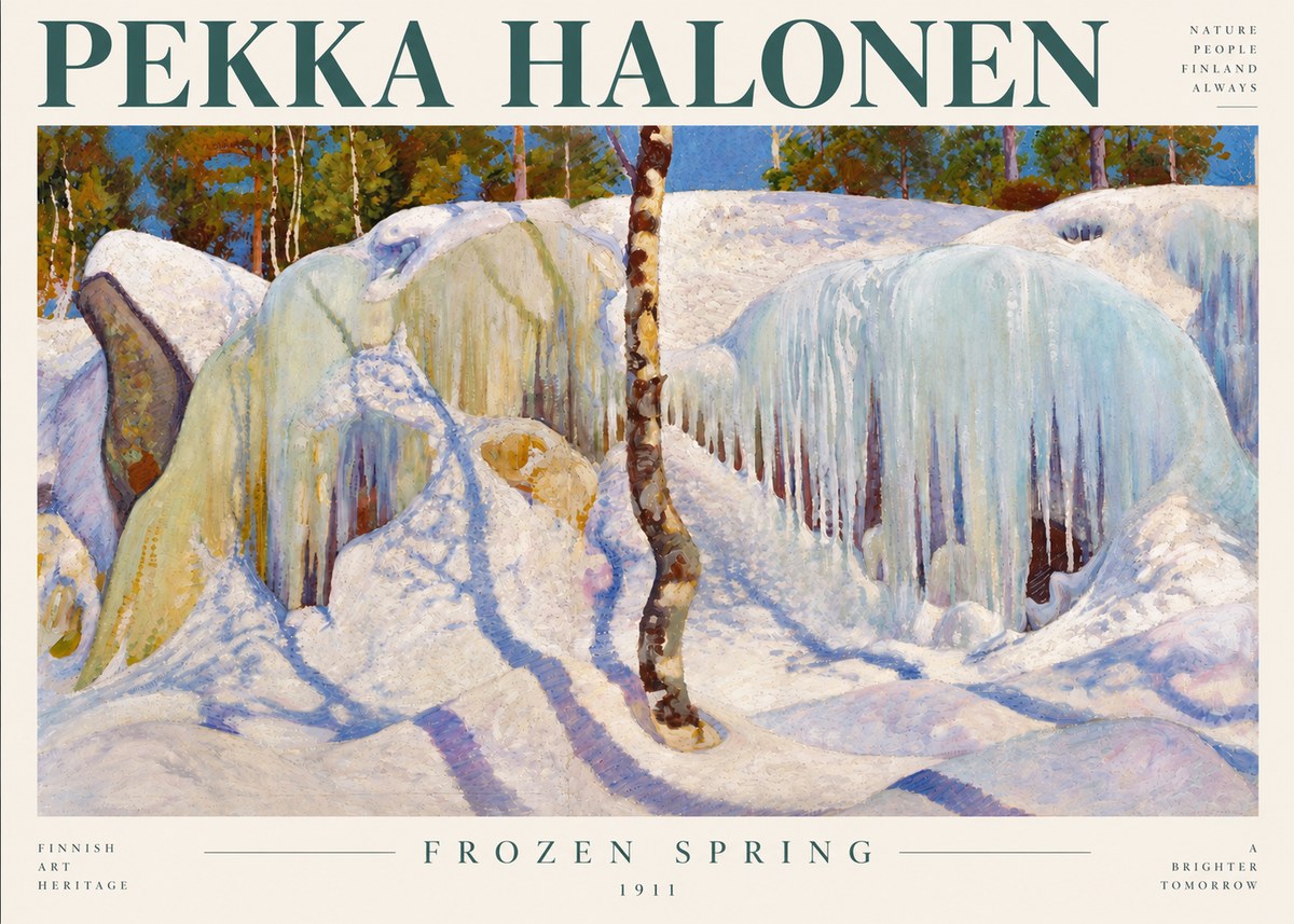 Pekka Halonen Frozen Spring No4 - Poster