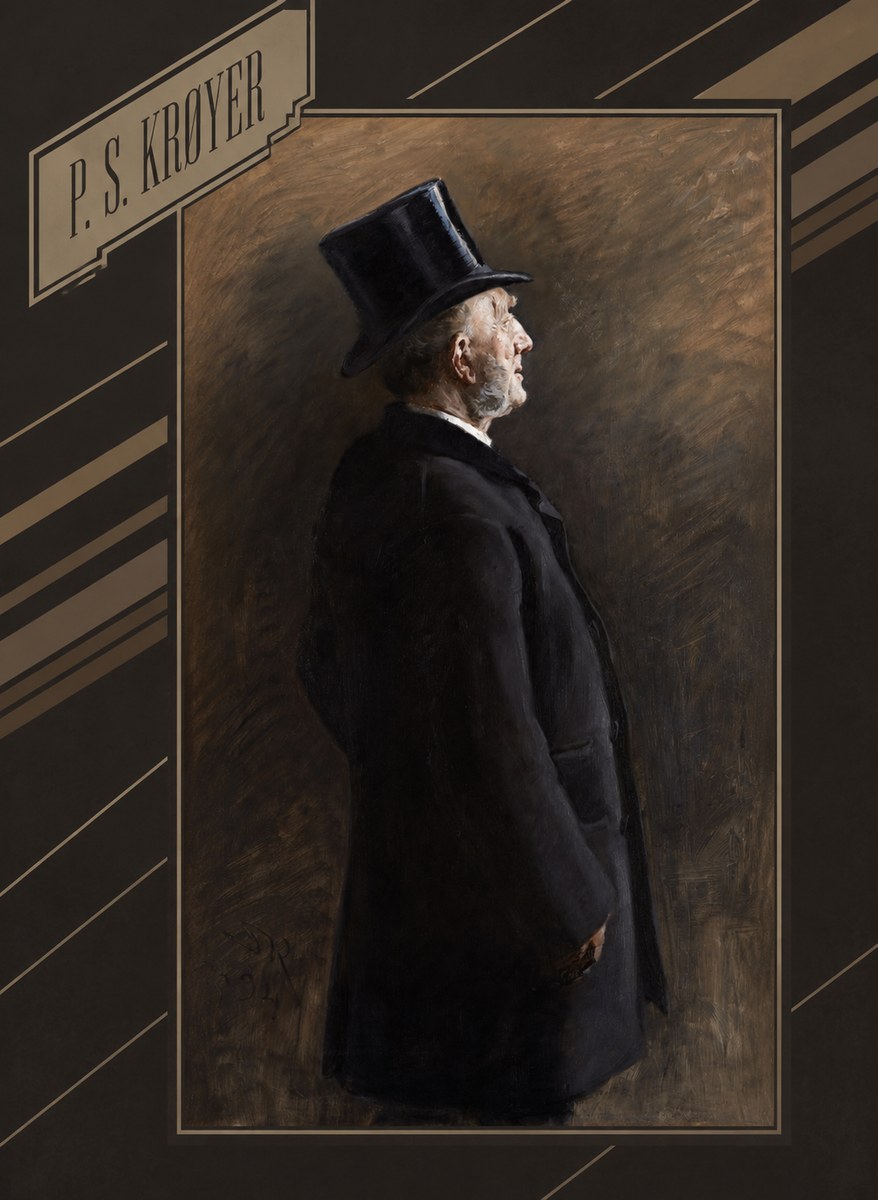 P.S. Krøyer Portrait of a Man in a Top Hat No5 - Poster