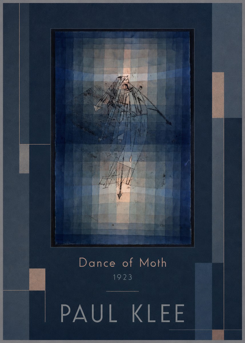 Paul Klee Dance of Moth No1 - Poster