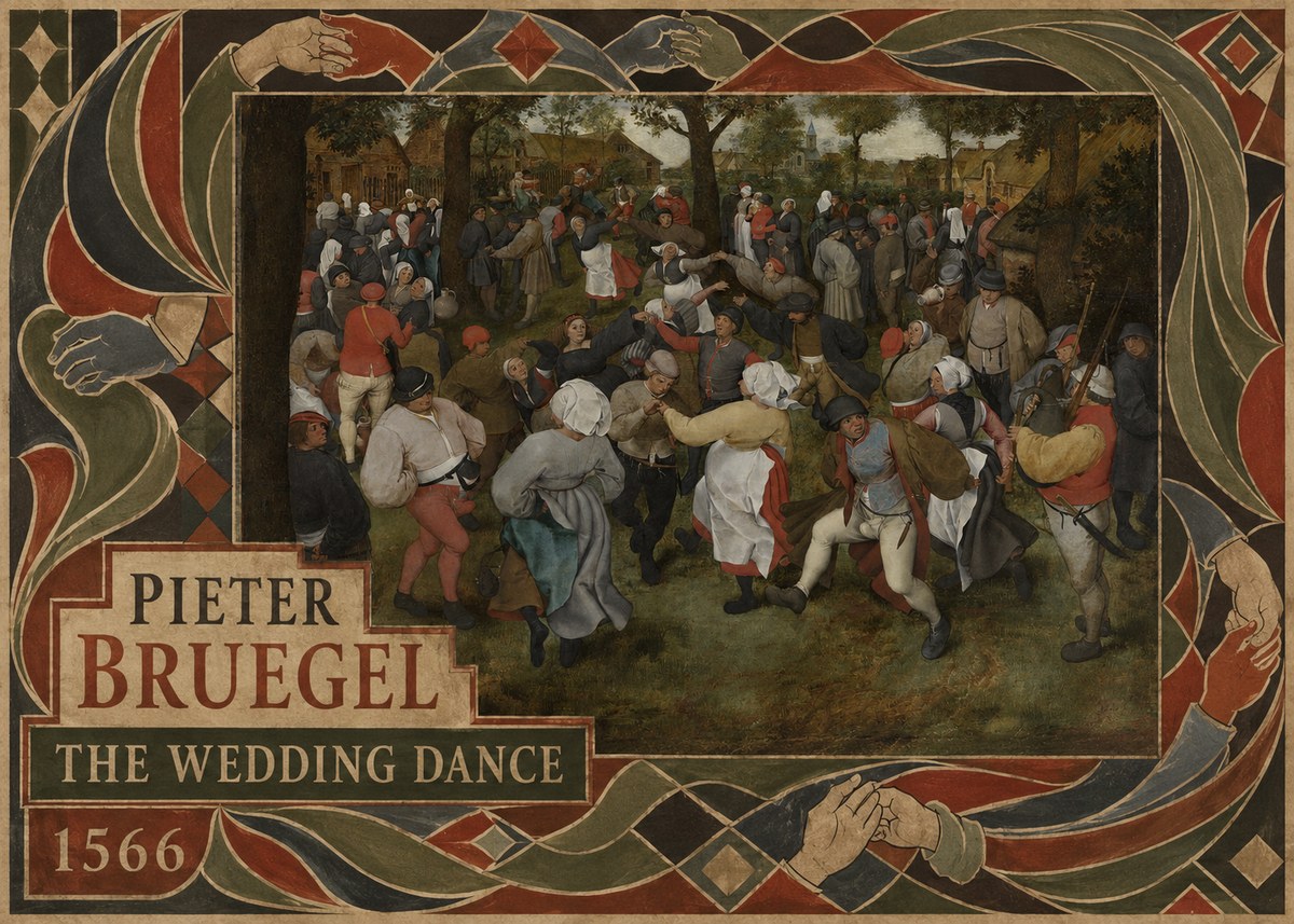 Pieter Bruegel The Wedding Dance I No5 - Poster