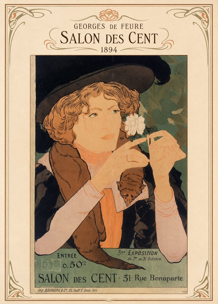 Georges de Feure Salon Des Cent - 1894 No4 - Poster