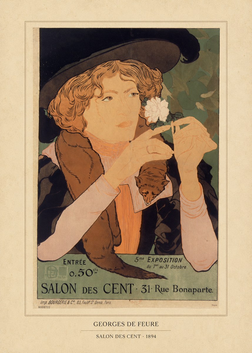 Georges de Feure Salon Des Cent - 1894 No5 - Poster