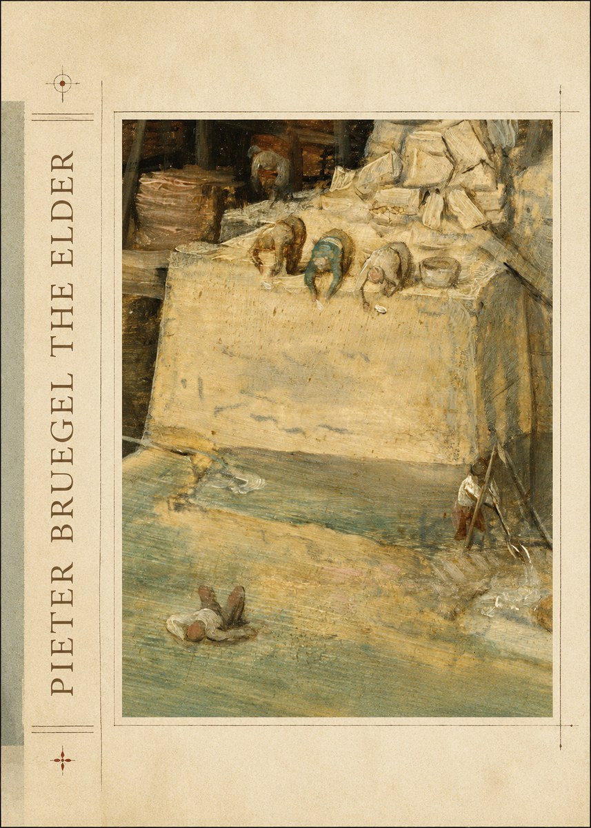 Pieter Bruegel Figures on the Embankment No2 - Poster
