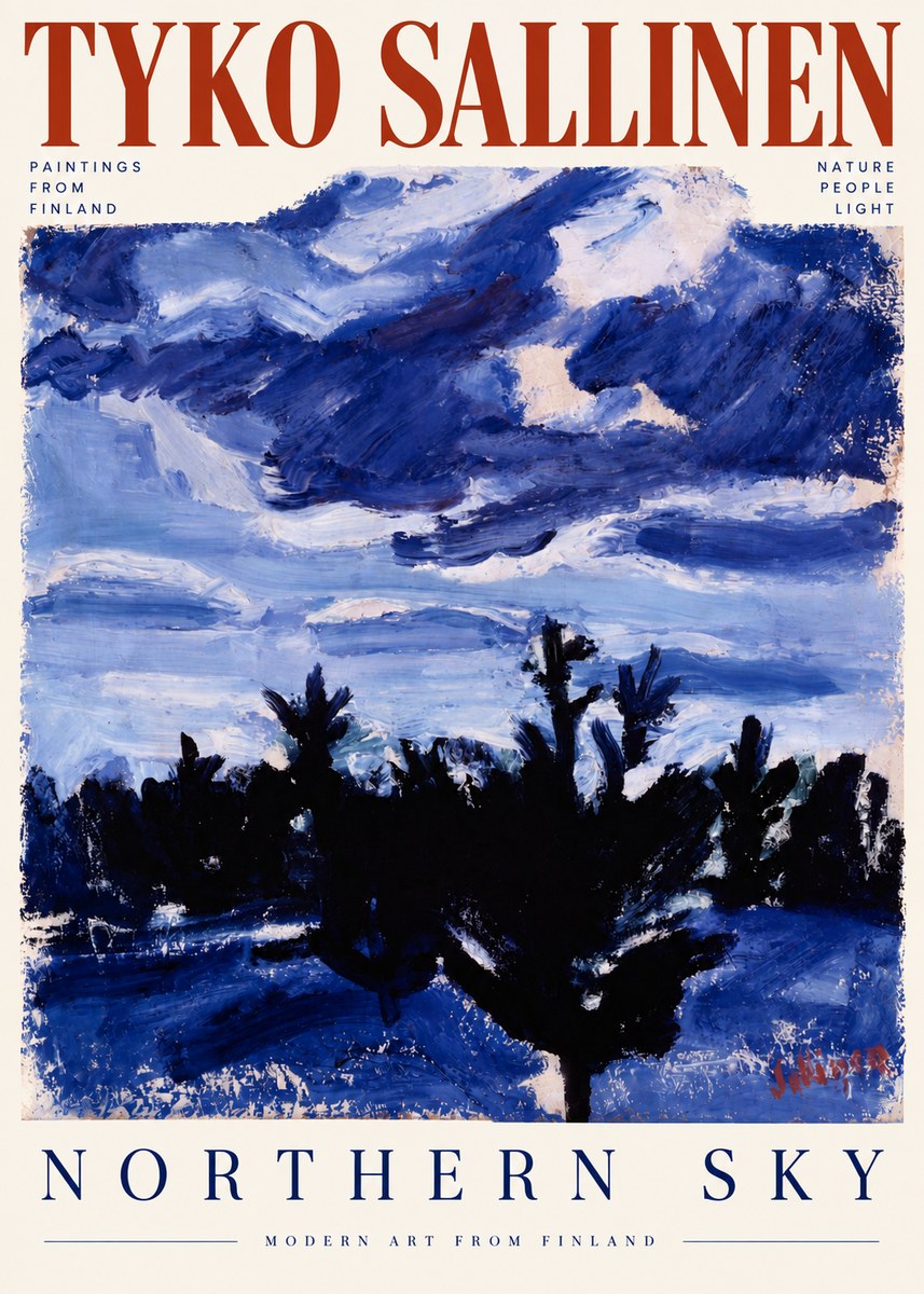 Tyko Sallinen Northern Sky No5 - Poster