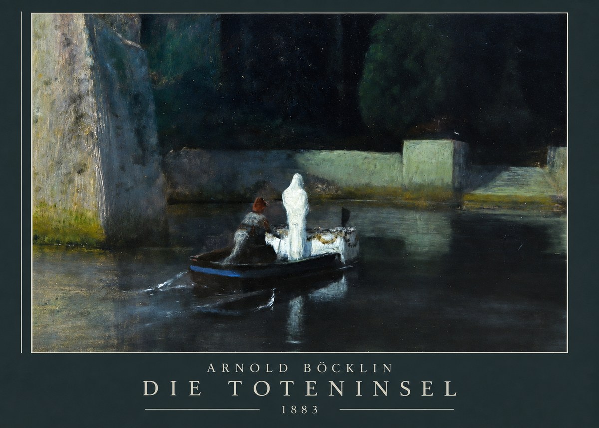 Arnold Böcklin Die Toteninsel IV No3 - Poster