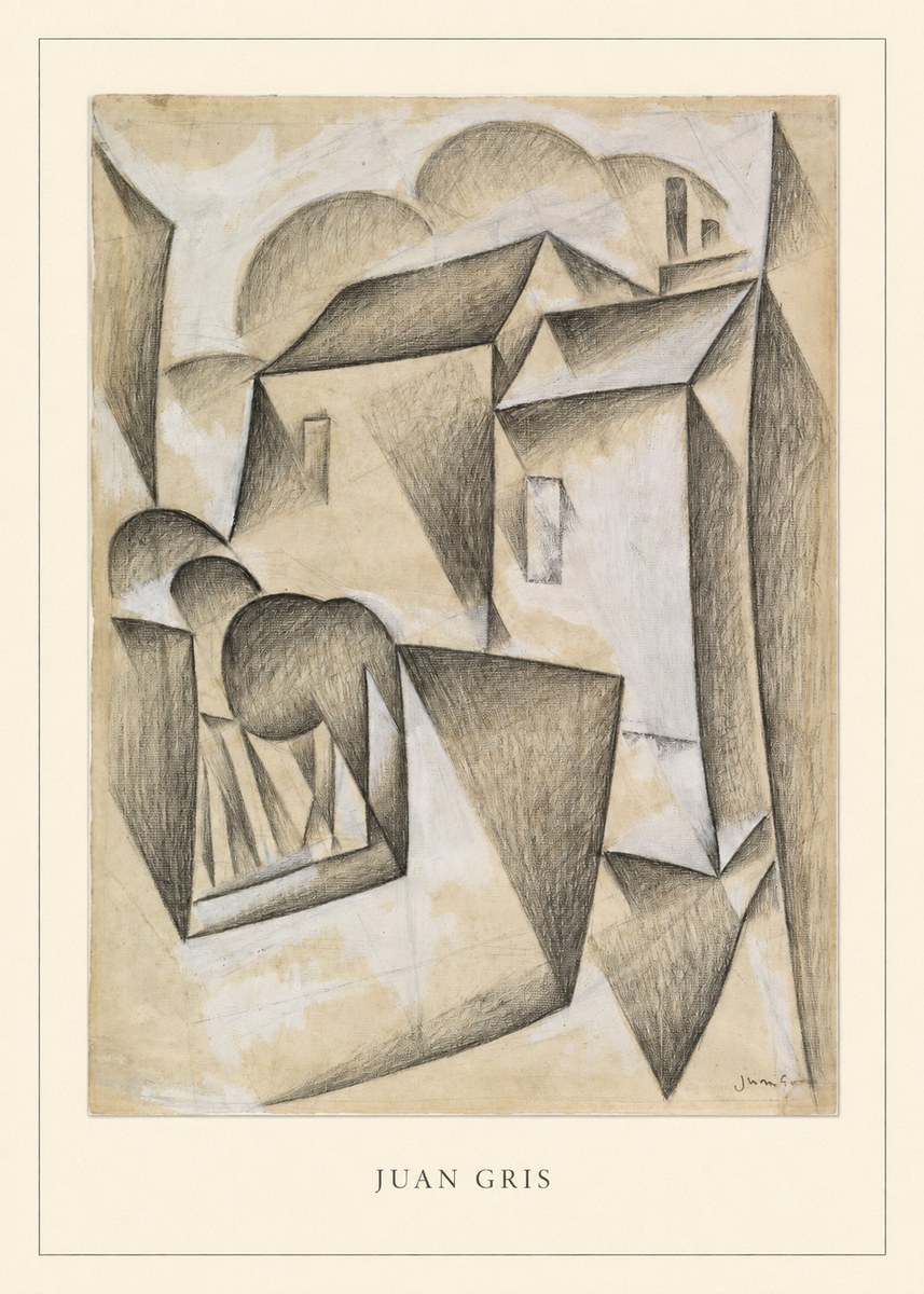 Juan Gris Houses in Paris No3 - Poster